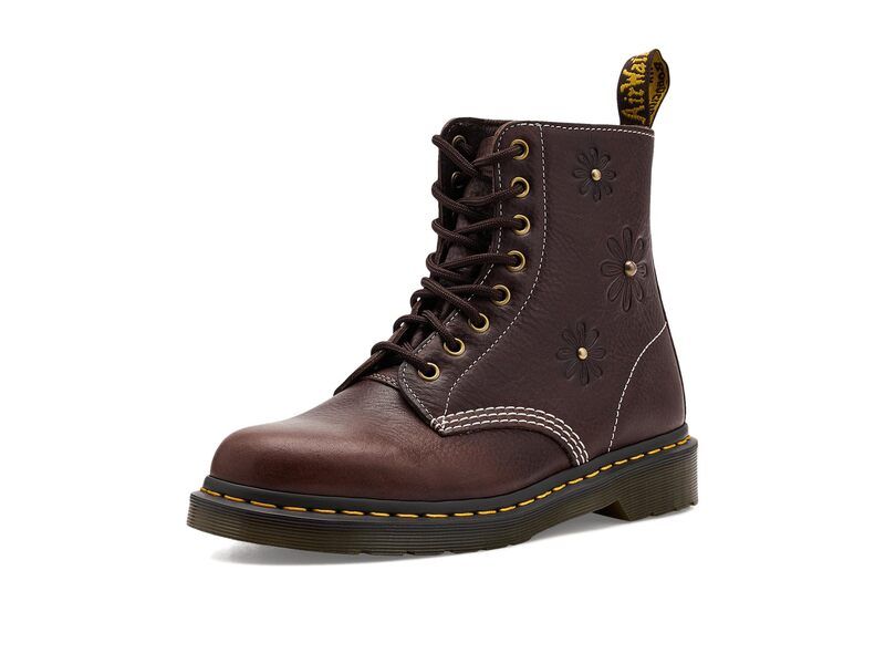 ドクターマーチン レディース シューズ ブーツ・レインブーツ Dr Martens 1460 Pascal Flower Dark Brown ブラウン