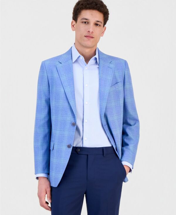 ナウティカ メンズ アウター ジャケット・ブルゾン コート Nautica Mens ModernFit Sport Coat Light Blue Plaid ブルー
