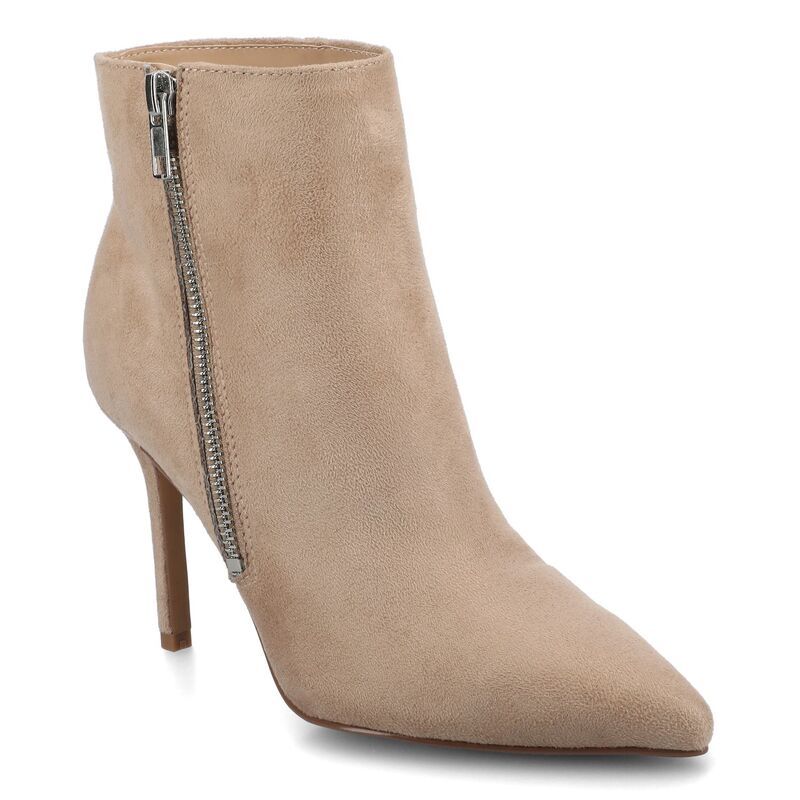 ジャーニー レディース シューズ ブーツ・レインブーツ ヒール Journee Collection Leyna Womenstiletto Heel Zipper Detail Dress Booties Taupe トープ
