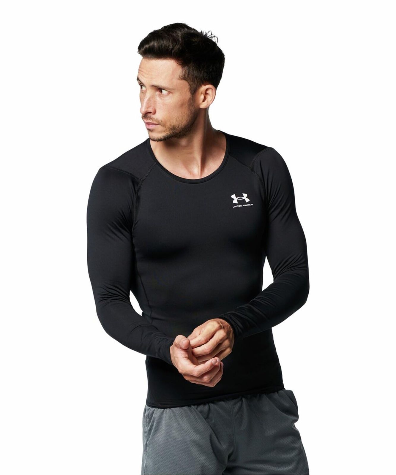 [アンダーアーマー] UA COLDGEAR ARMOUR CREW SHIRT [Black / /] [XL]