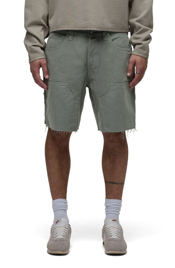 ハドソンジーンズ メンズ ボトムス ハーフパンツ・ショーツ ショートパンツ コットン Hudson Jeans Cutoff Cotton Herringbone Carpenter Shortsage セージ