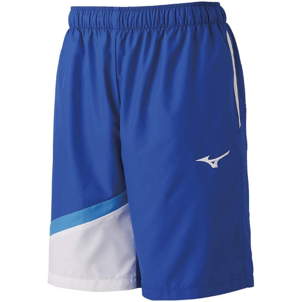 新品 MIZUNO(ミズノ) スイムウェア ユニセックス トレーニングクロス ハーフパンツ ジャージ 水泳向け N2JD901125 サイズ:M N2JD9011 25:サーフブルー×ホワイト
