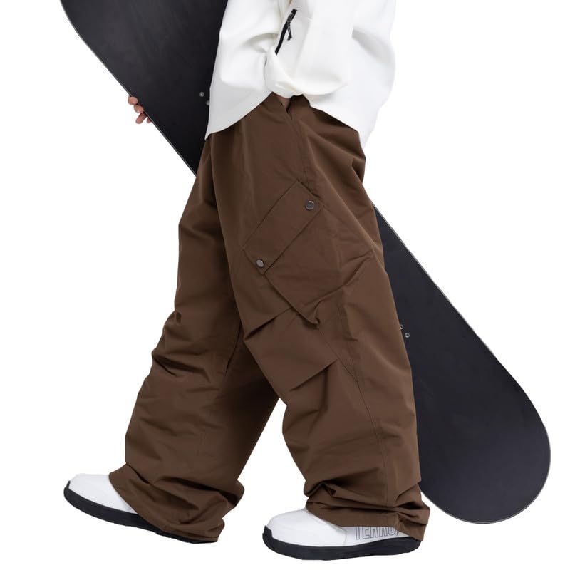 新品 [SNOWVERB] メンズ バギーカーゴ スノーボードパンツ 防水 防風