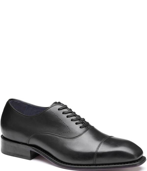 ジョンストンアンドマーフィー メンズ シューズ オックスフォード キャップ レザー Johnston Murphy Mens Ashton Leather Cap Toe Oxfords Black ブラック