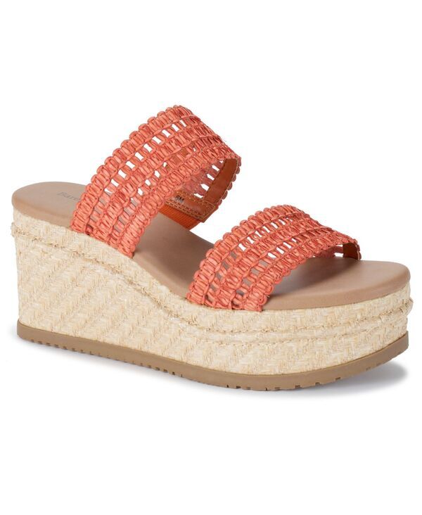 【送料無料】 ベアトラップス レディース スリッポン・ローファー シューズ Womens Sophie SlipOn Wedge Sandals Orange Aid
