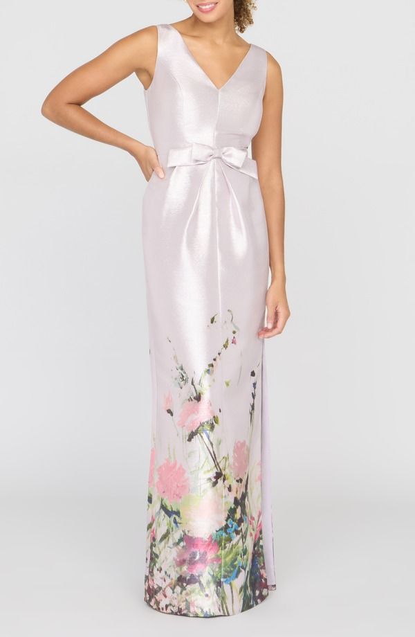 ケイ アンジャー レディース トップス ワンピース フラワー柄 トール フラワー Kay Unger Wendy Metallic Floral Gown Lilac Mist Multi ライラック