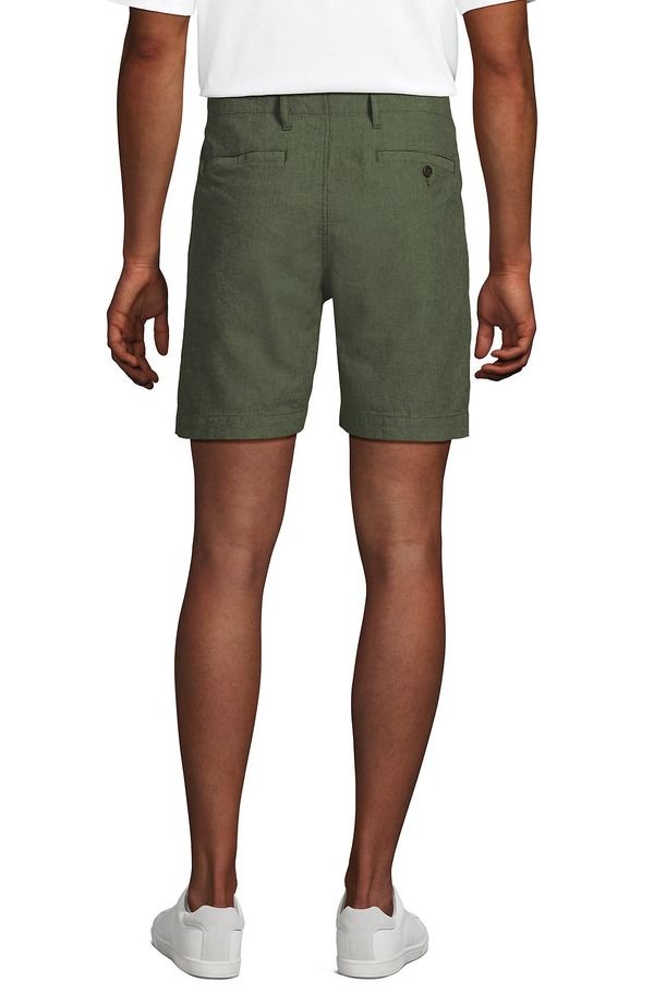 ランズエンド メンズ ボトムス ハーフパンツ・ショーツ リネン Lands End 7 Classic Fit Linen Blend Short Palelm Tree ランズエンド メンズ ボトムス ハーフパンツ・ショーツ リネン Lands End 7 Classic Fit Linen Blend Short Palelm Tree