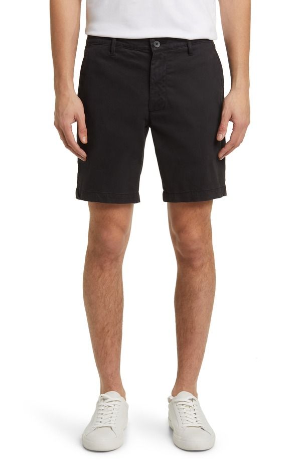 エージー メンズ ボトムス ハーフパンツ・ショーツ ショートパンツ コットン AG Wanderer 85Inch Stretch Cotton Chino Shortsuper Black ブラック