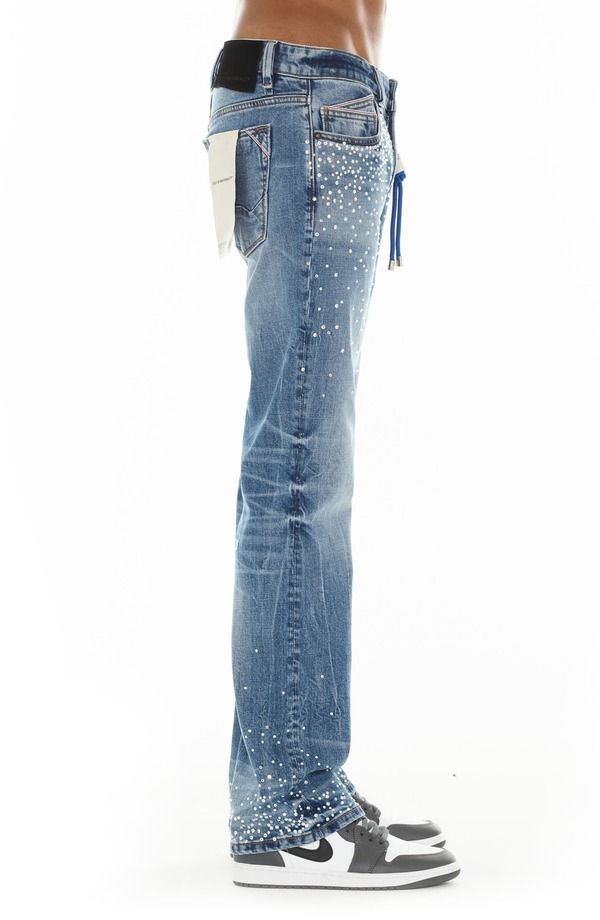 カルト オブ インディビジュアリティ メンズ ボトムス デニムパンツ ストレート ジーンズ Cult of Individuality Hagen Relaxed 608 Straight Leg Jeans Crystal