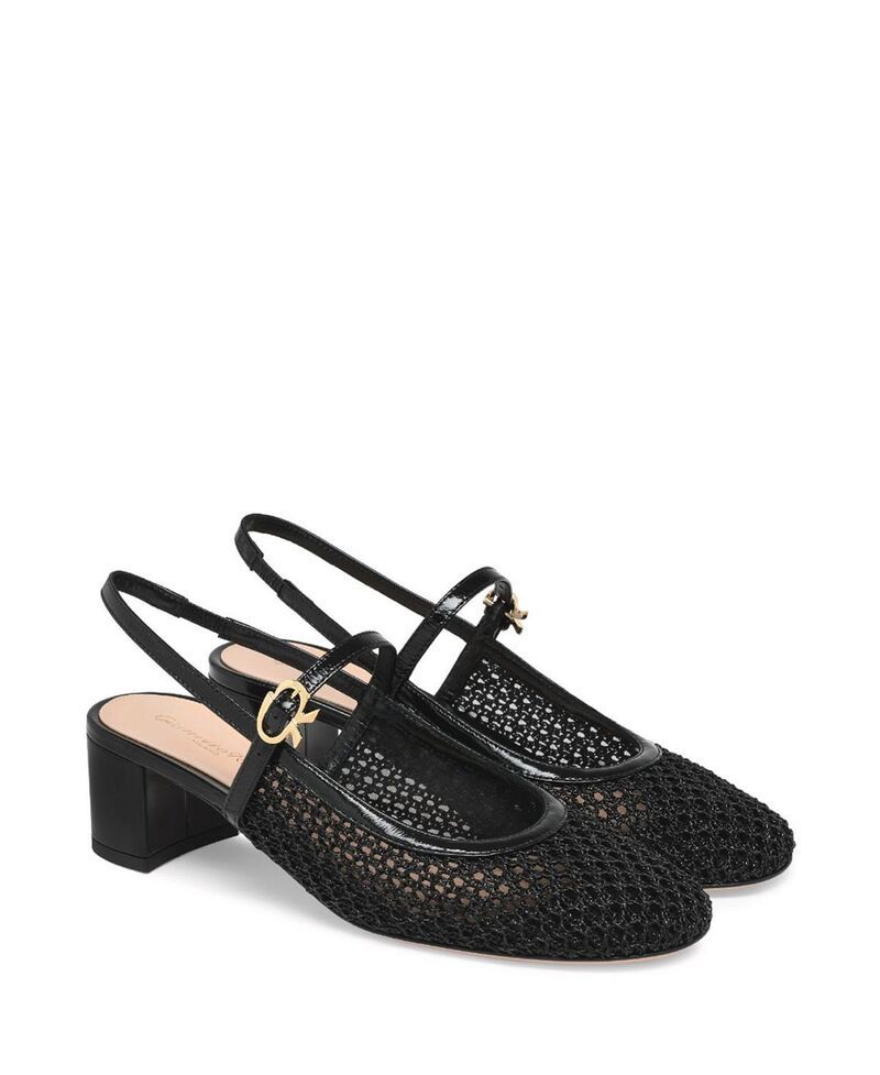 ジャンヴィト ロッシ レディース シューズ パンプス Gianvito Rossi Womens Francoise Pumps Black Fabric and Leather ブラック