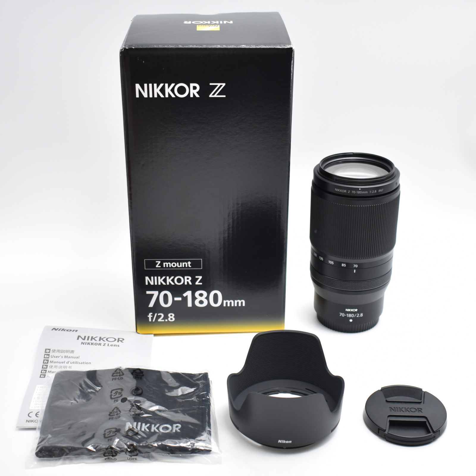 B#12406 Nikon 望遠ズームレンズ NIKKOR Z 70-180mm f/2.8 Zマウント フルサイズ 76,560円