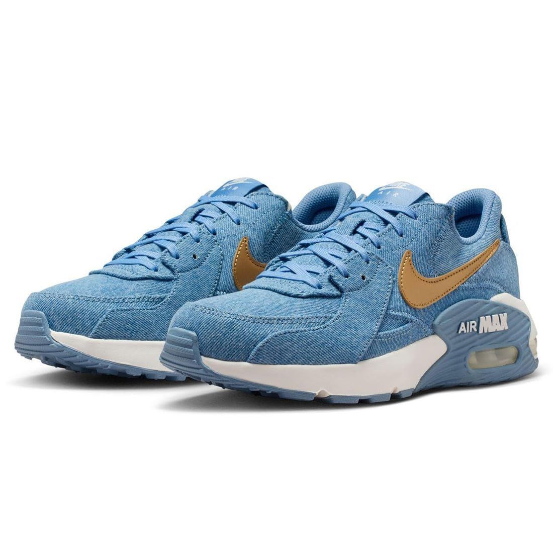 [ナイキ] エア マックス エクシー W AIR MAX EXCEE ブルー/ゴールド/ホワイト IQ2973-486 24.5cm [24.5 cm]