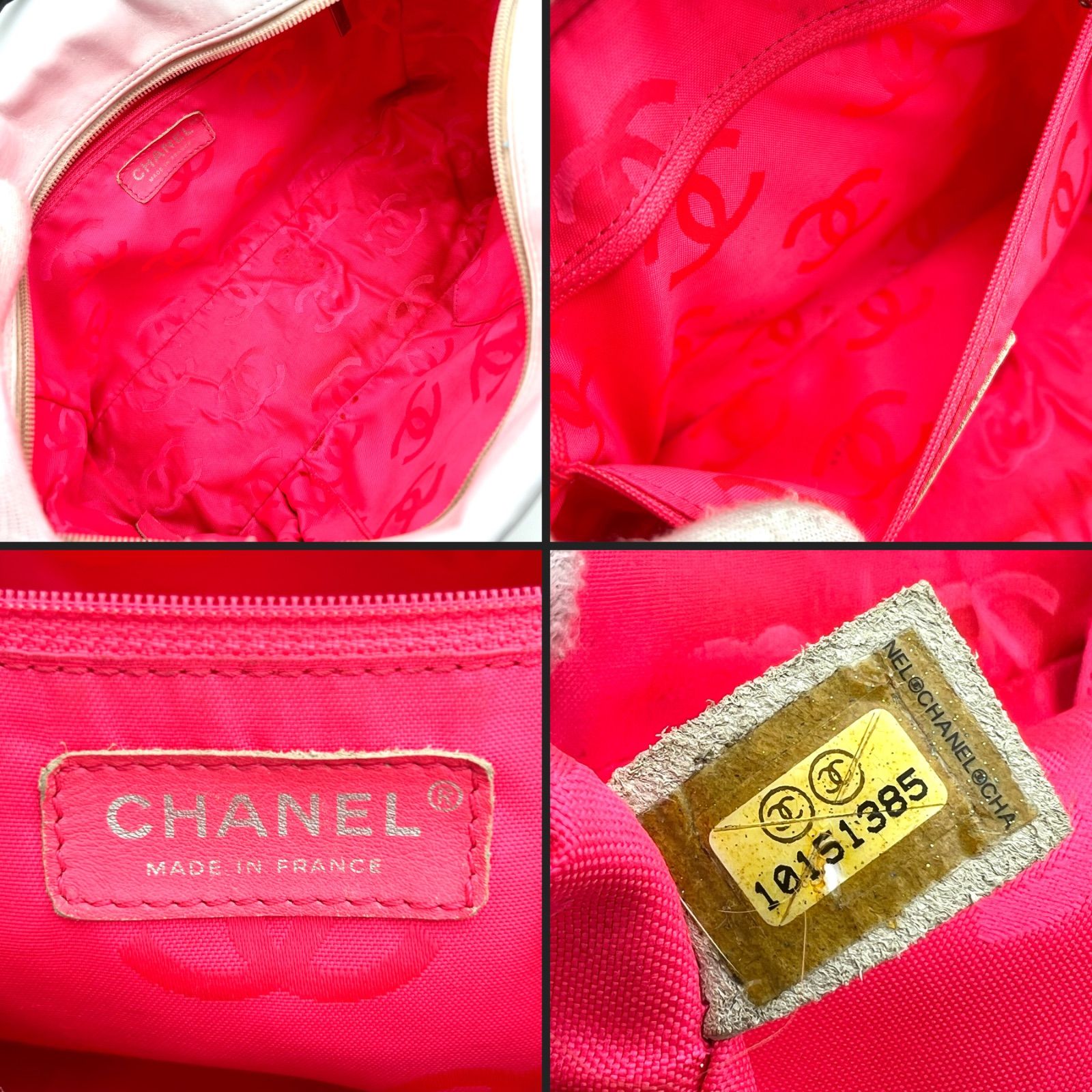 CHANEL シャネル カンボンライン ボーリングバッグ ホワイト 10番台 CHANEL シャネル カンボンライン ボーリングバッグ ホワイト 10番台