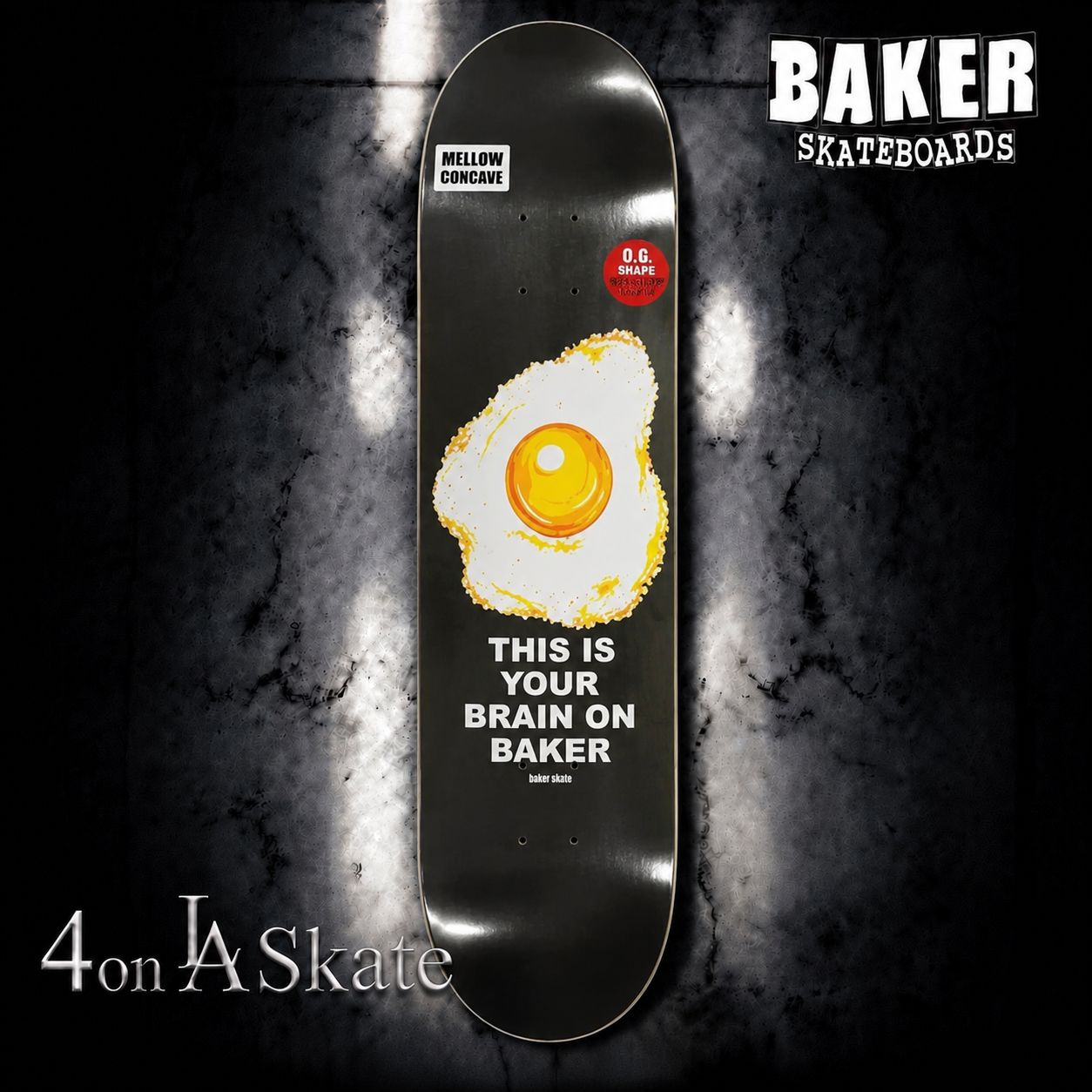 【正規品】BAKER ZA Any Questions Deck 8.25 スケートボードデッキ ブラック 8.25×31.875