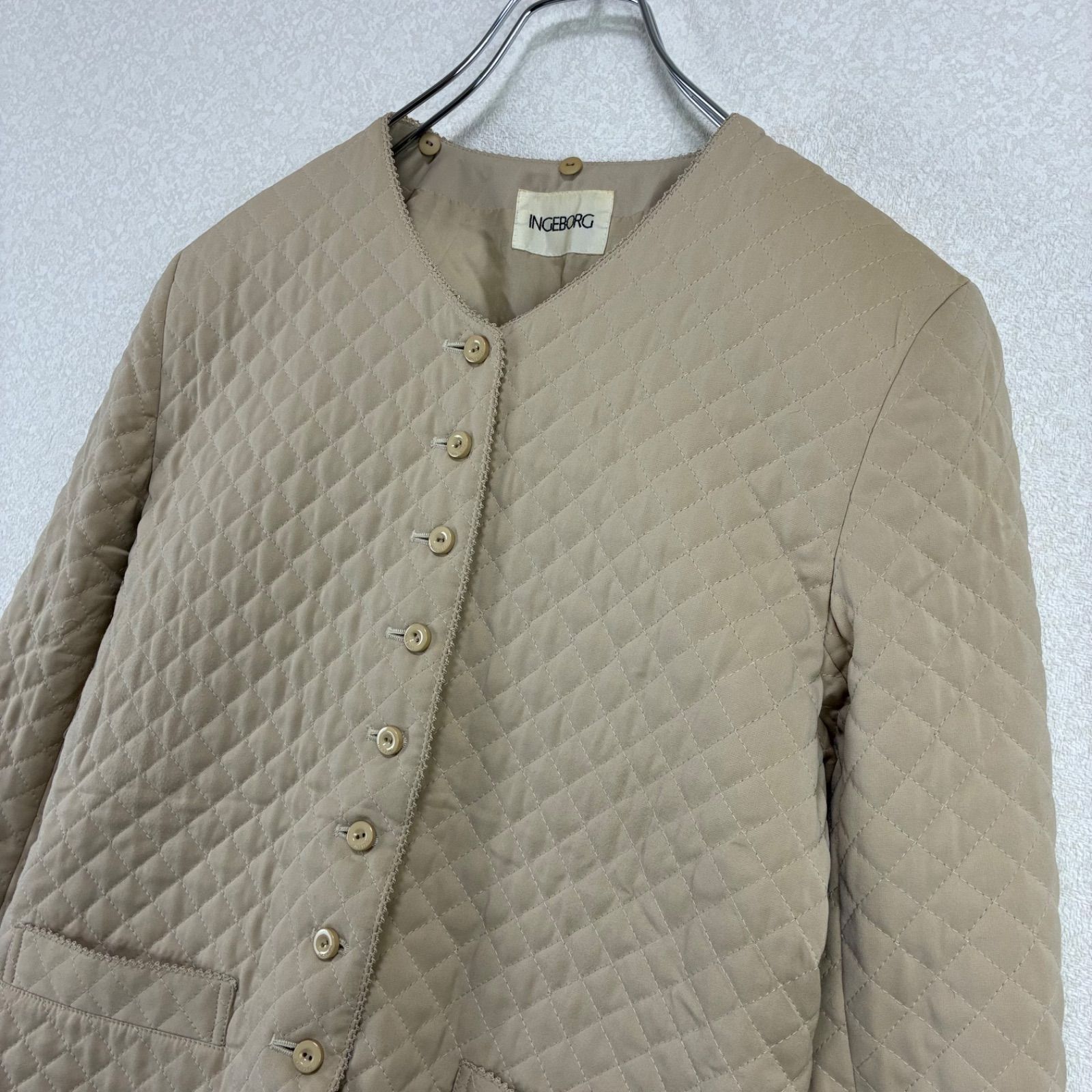 ◇インゲボルグ ピンクハウス【M】キルティングジャケット 日本製 ノー