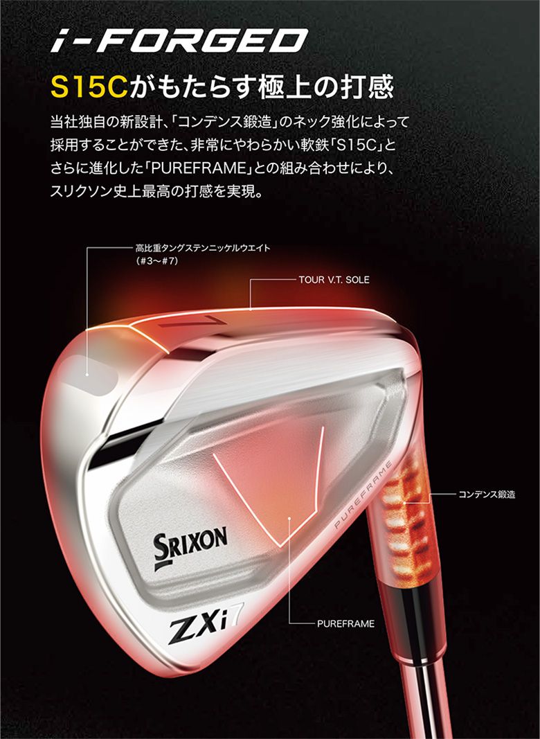 カスタムスペック ダンロップ スリクソン ZXi5 ZXi7 コンボ アイアン