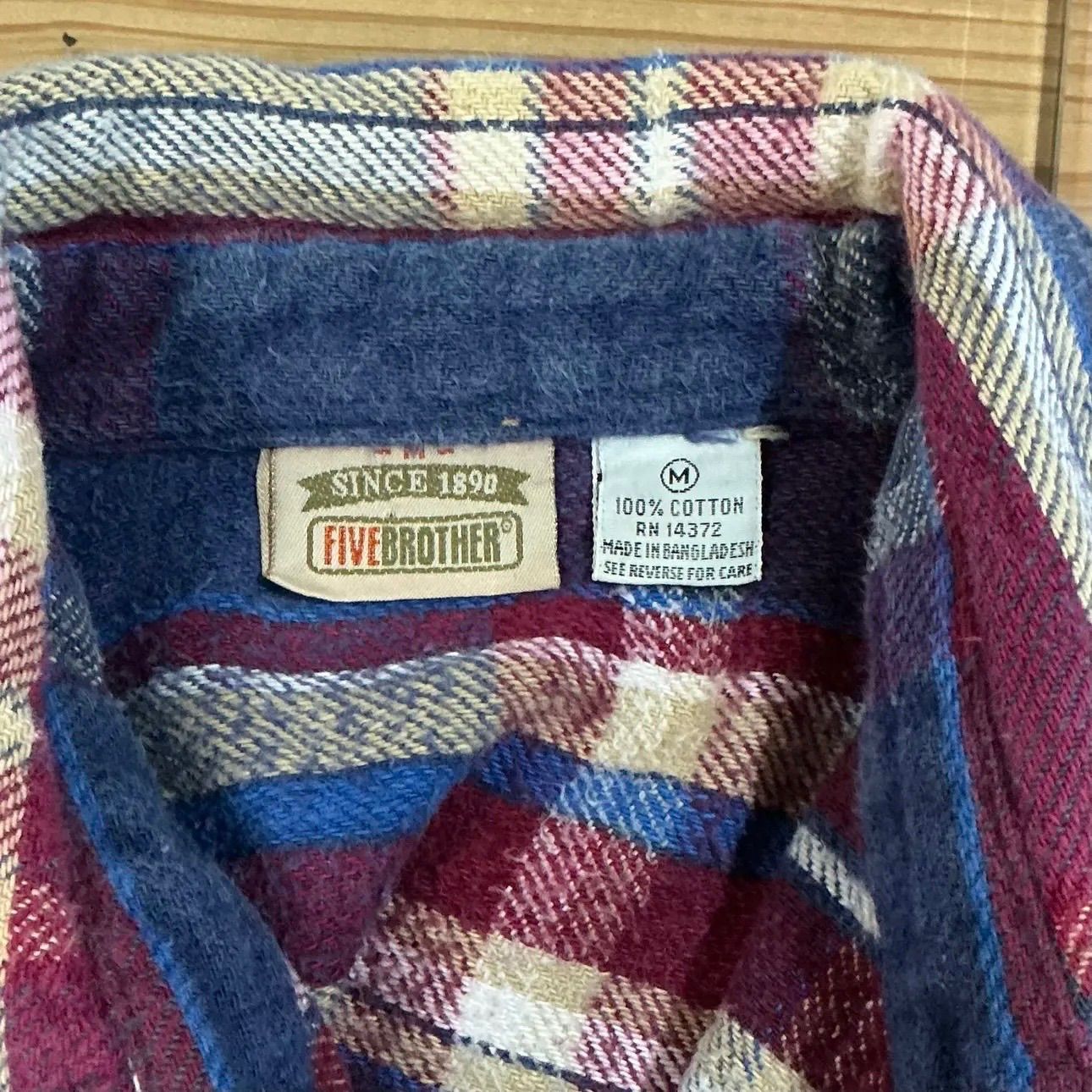 80s FIVE BROTHER L/S Heavy Flannel Shirt ファイブブラザー ヘビ