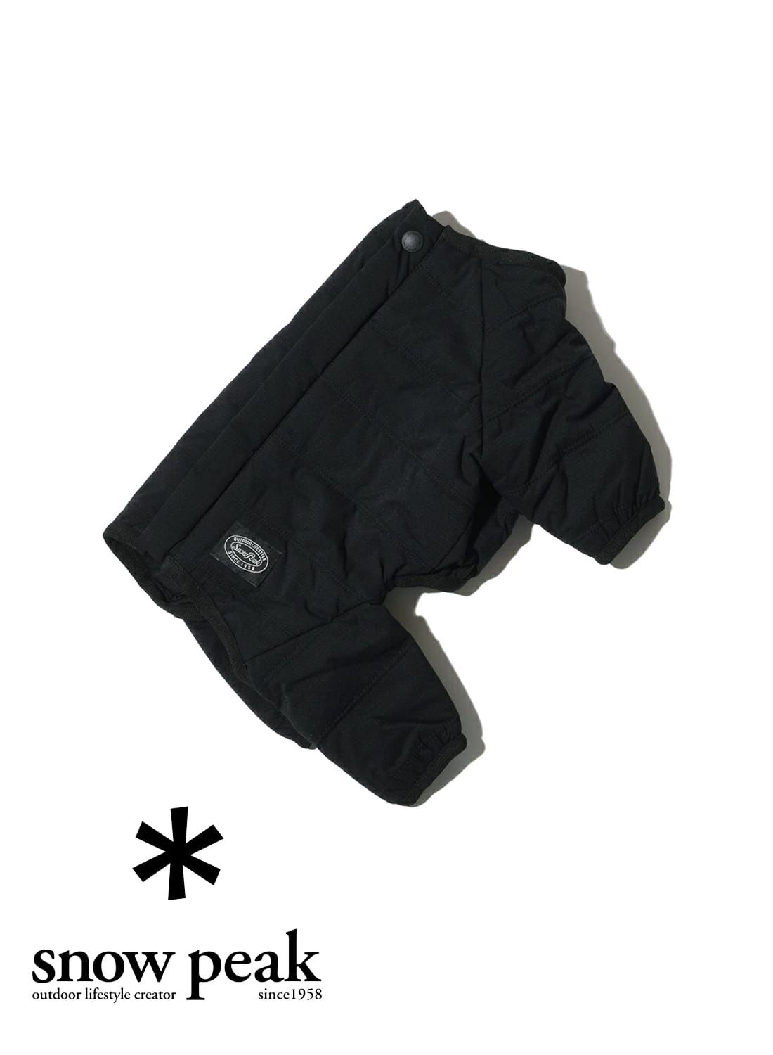 BLACK 4L スノーピーク snow peak snowpeak ドッグウェア ジャケット 犬 服 犬用 冬 ドッグ