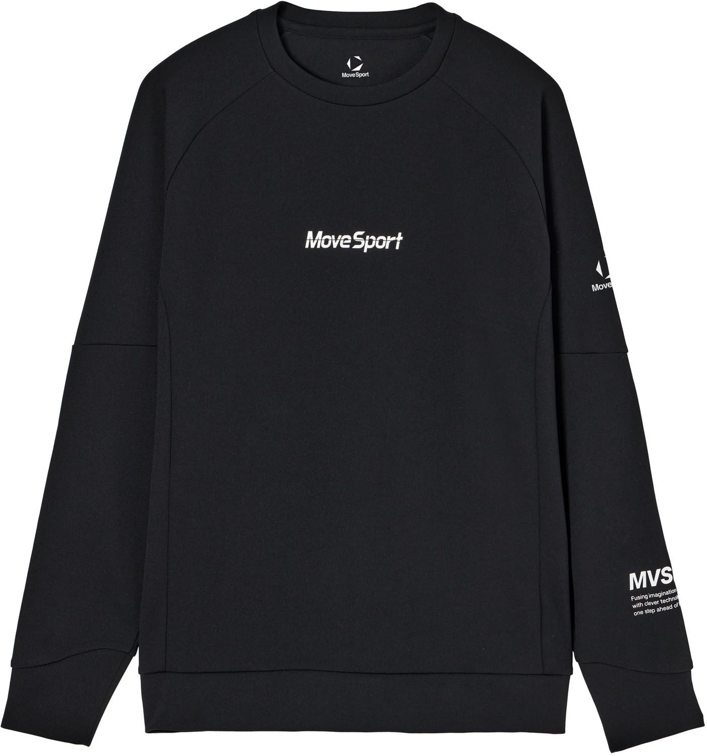 ムーブスポーツ MOVESPORT バレーボール 丸首スウェットシャツ SV6SSW02U BK00 ブラック