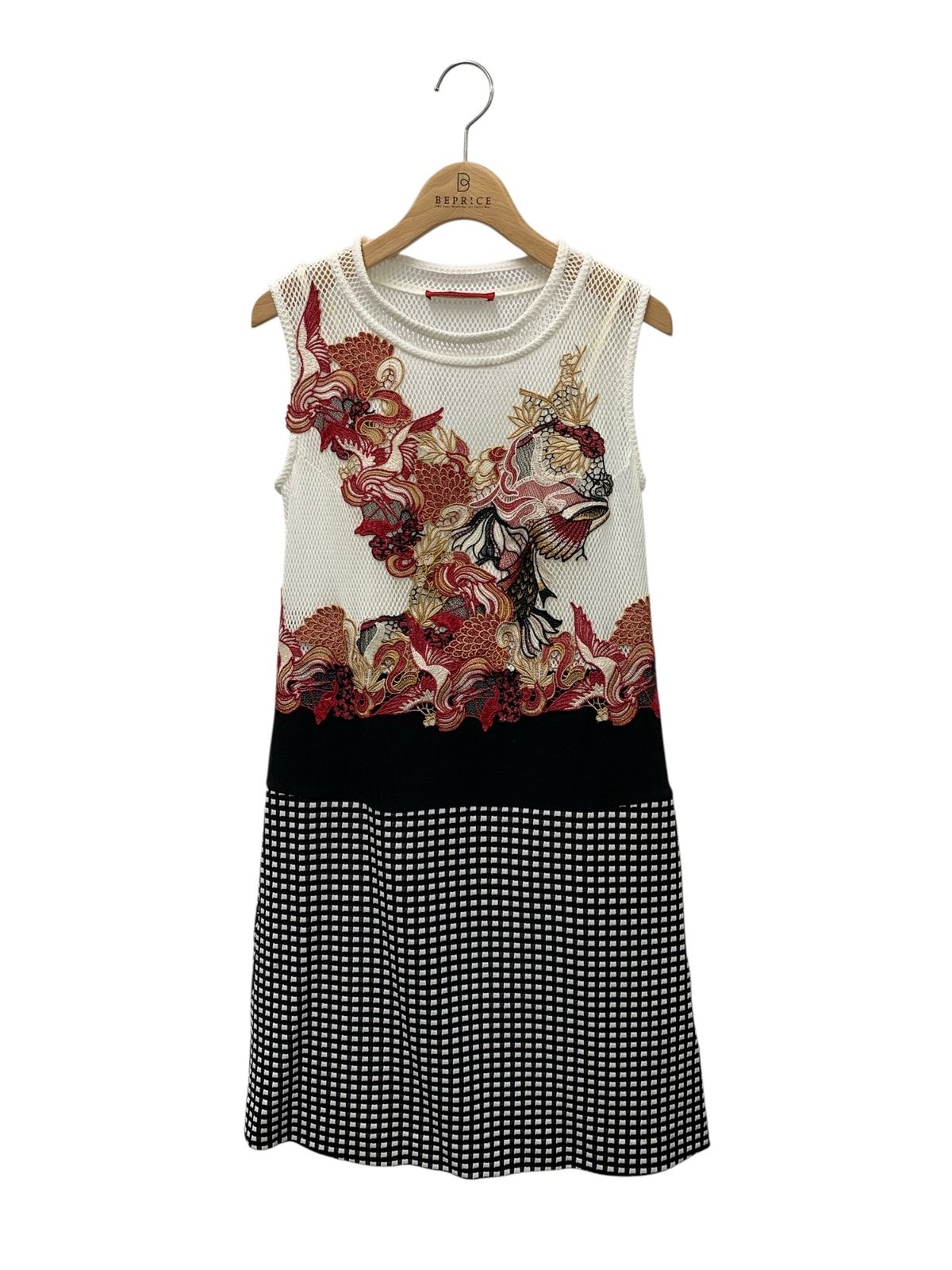 ヴィヴィアンタム 015-6140003 ワンピース 0 ホワイト 鳥モチーフ 刺繍 ITEBUFZ4UNEY