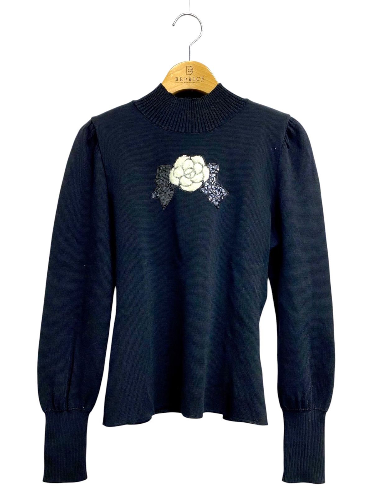 エムズグレイシー Camellia Motif Knit 818568 ニット セーター 40
