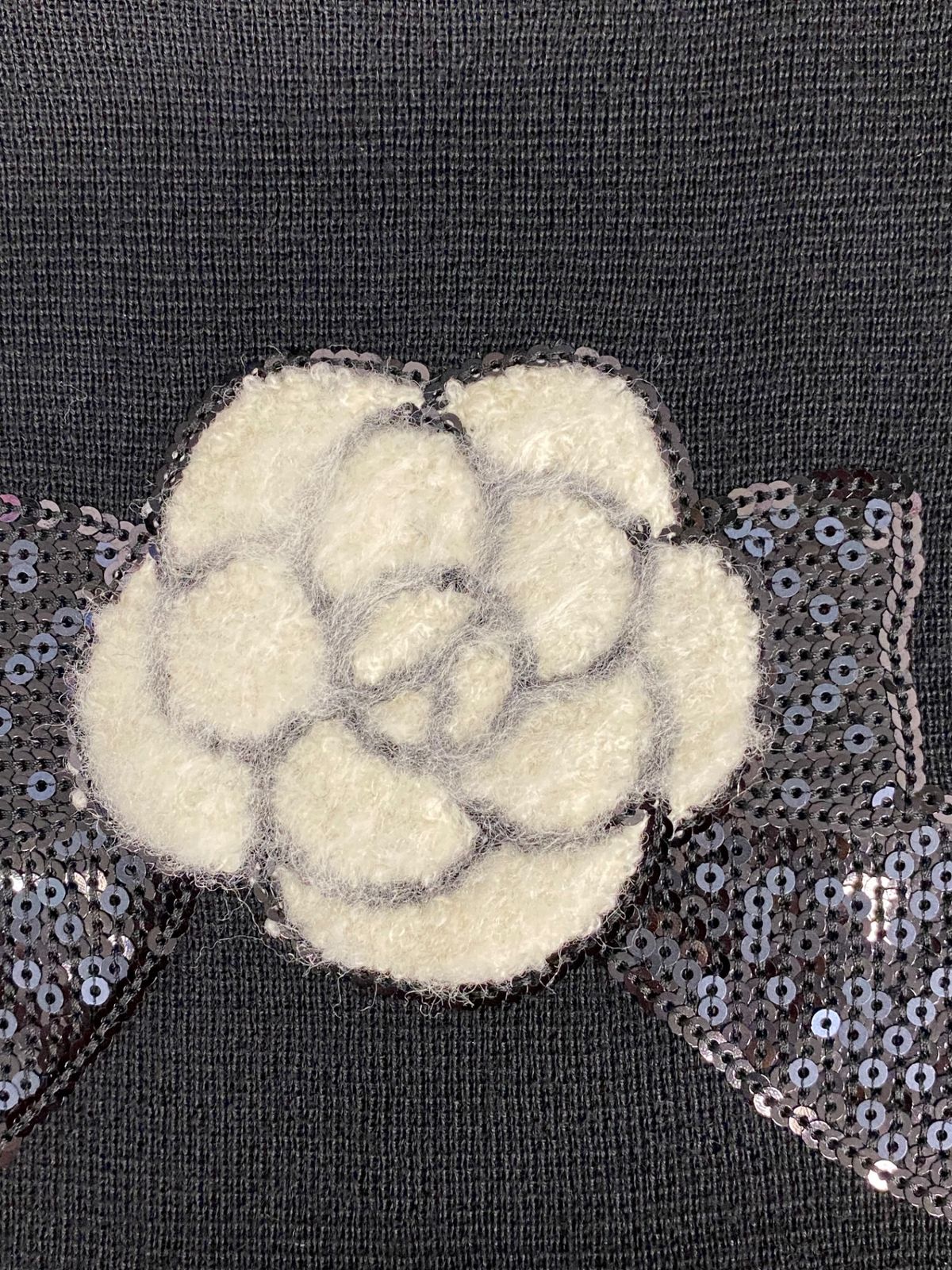エムズグレイシー Camellia Motif Knit 818568 ニット セーター 40