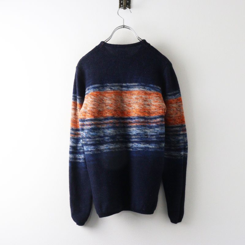 Archive Pal'las Palace VM indigo gradient knit sweater 2 navy Archive Pal'las Palace VM indigo gradient knit sweater 2 navy