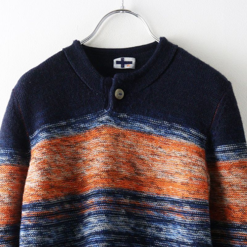 Archive Pal'las Palace VM indigo gradient knit sweater 2 navy
