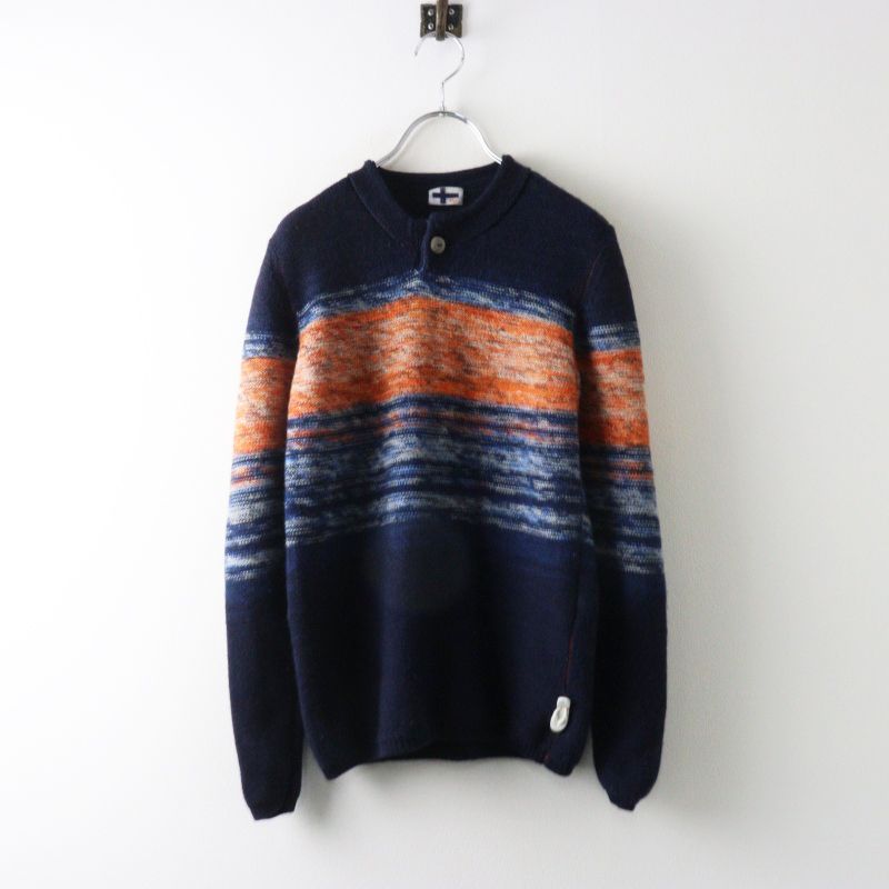 パラスパレス　グラデーション長袖セーター Archive Pal'las Palace VM indigo gradient knit sweater 2 navy