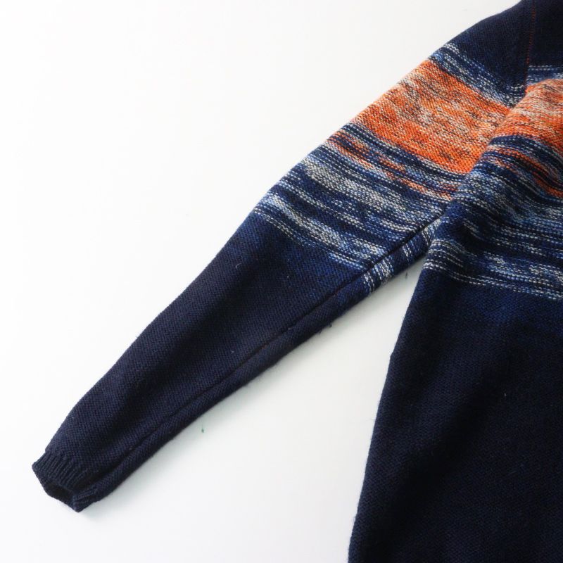 Archive Pal'las Palace VM indigo gradient knit sweater 2 navy