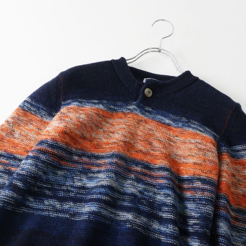 Archive Pal'las Palace VM indigo gradient knit sweater 2 navy