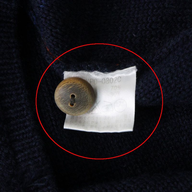 Archive Pal'las Palace VM indigo gradient knit sweater 2 navy