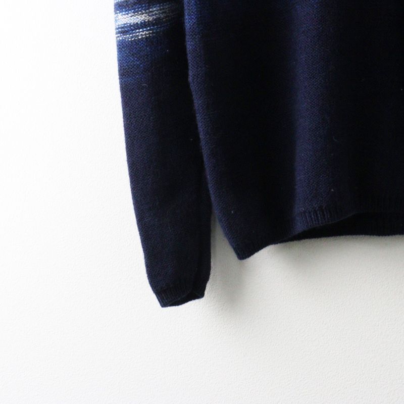 Archive Pal'las Palace VM indigo gradient knit sweater 2 navy