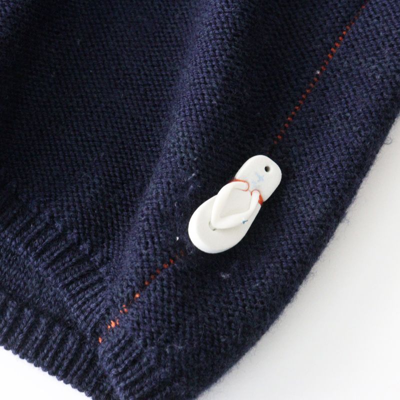 パラスパレス　グラデーション長袖セーター Archive Pal'las Palace VM indigo gradient knit sweater 2 navy