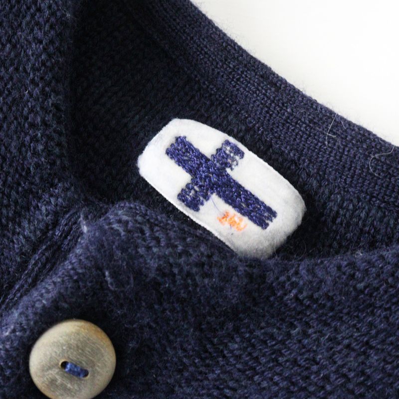 Archive Pal'las Palace VM indigo gradient knit sweater 2 navy
