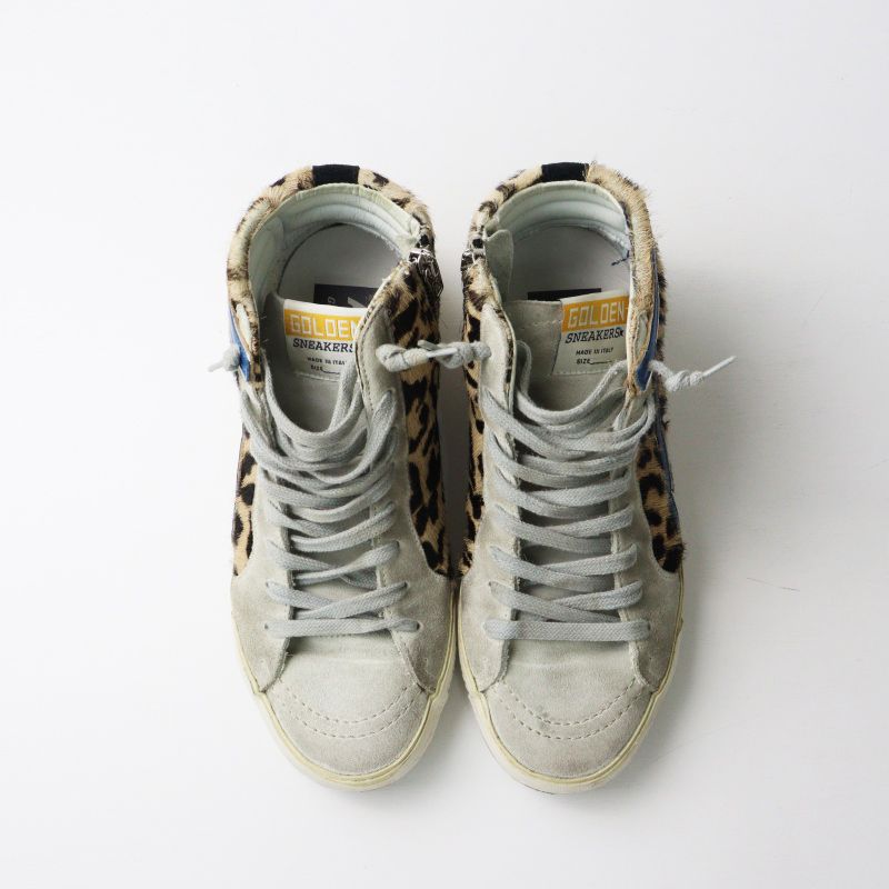 ゴールデングース GGDB GOLDEN GOOSE ミッドスター レオパードハラコ