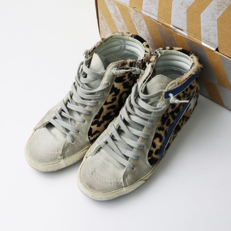 ゴールデングース GGDB GOLDEN GOOSE ミッドスター レオパードハラコ