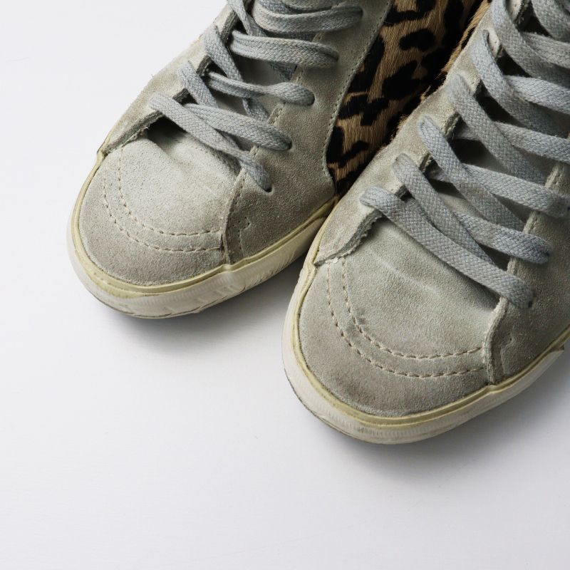 ゴールデングース GGDB GOLDEN GOOSE ミッドスター レオパードハラコ