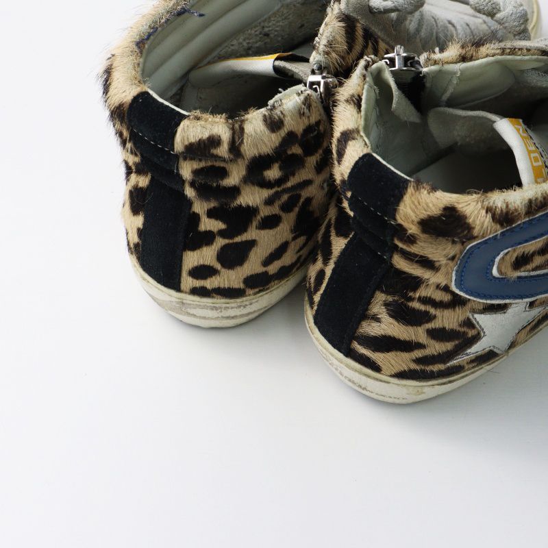 ゴールデングース GGDB GOLDEN GOOSE ミッドスター レオパードハラコ