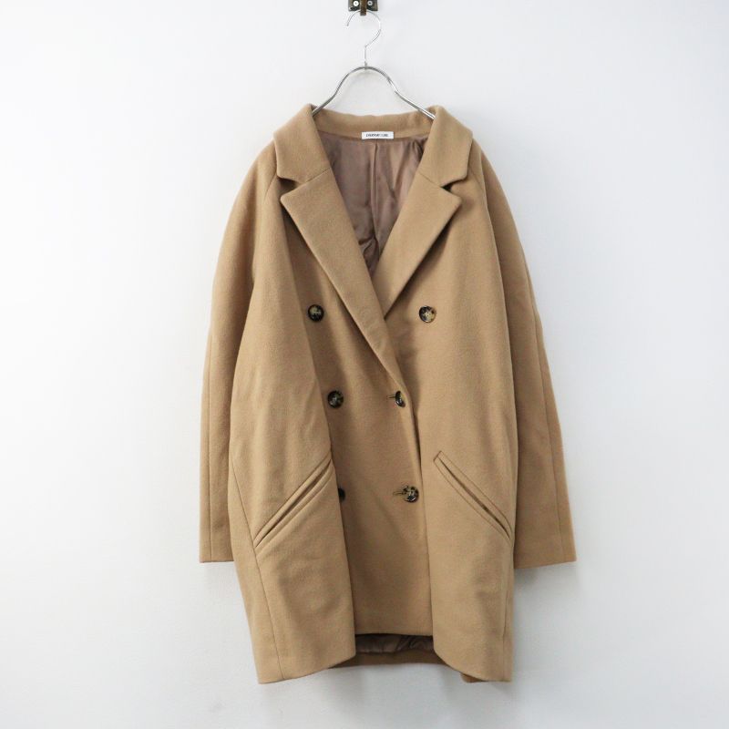 美品✨22AW ドゥーズィエムクラス ショートダブルコート キャメル 定価6.1万 2022AW ドゥーズィエムクラス Deuxieme Classe Short Double