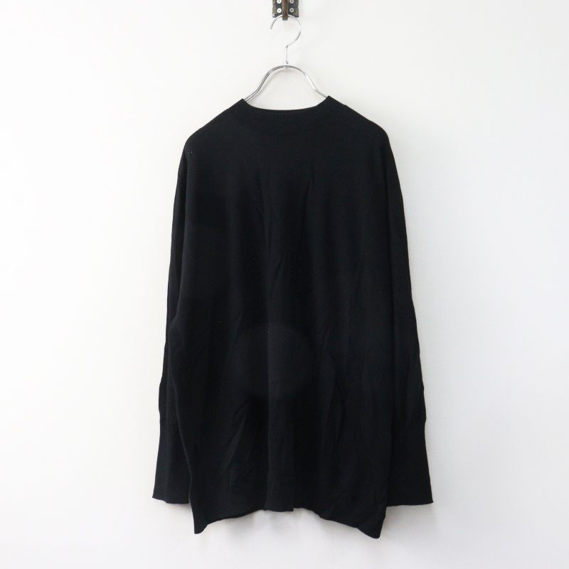 美品 定価3.9万 2022AW ハーヴェルスタジオ HAVEL studio BOTT MOCKNECK KNIT モックネックニット 38\ブラック ウール【2400014901870】