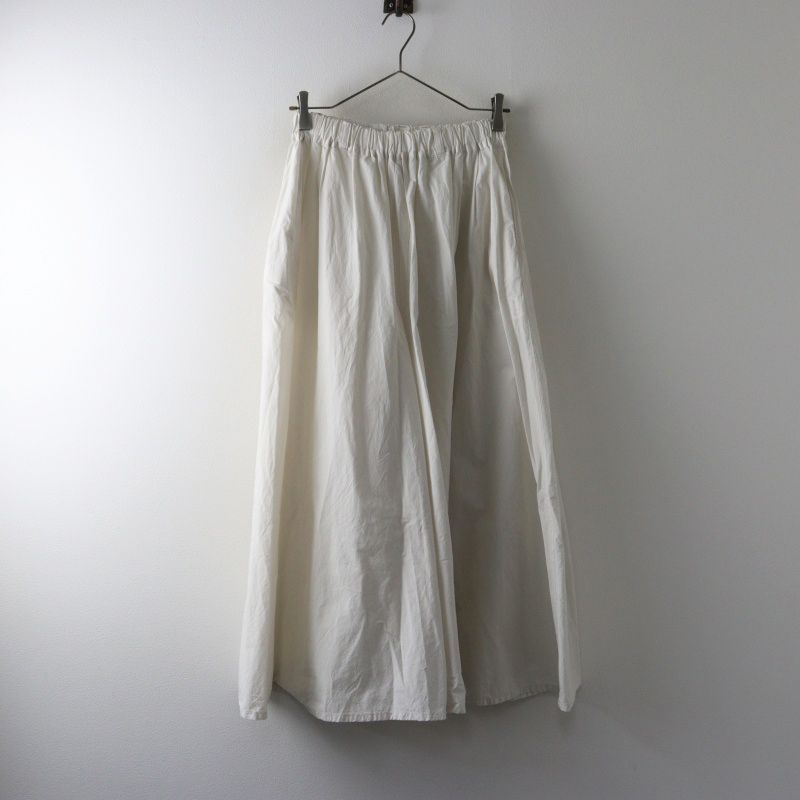 ネストローブ nest Robe コットンラミー超撥水キュロットパンツ F‖オフホワイト ボトムス ロング イージー ウエストゴム【2400014962444】