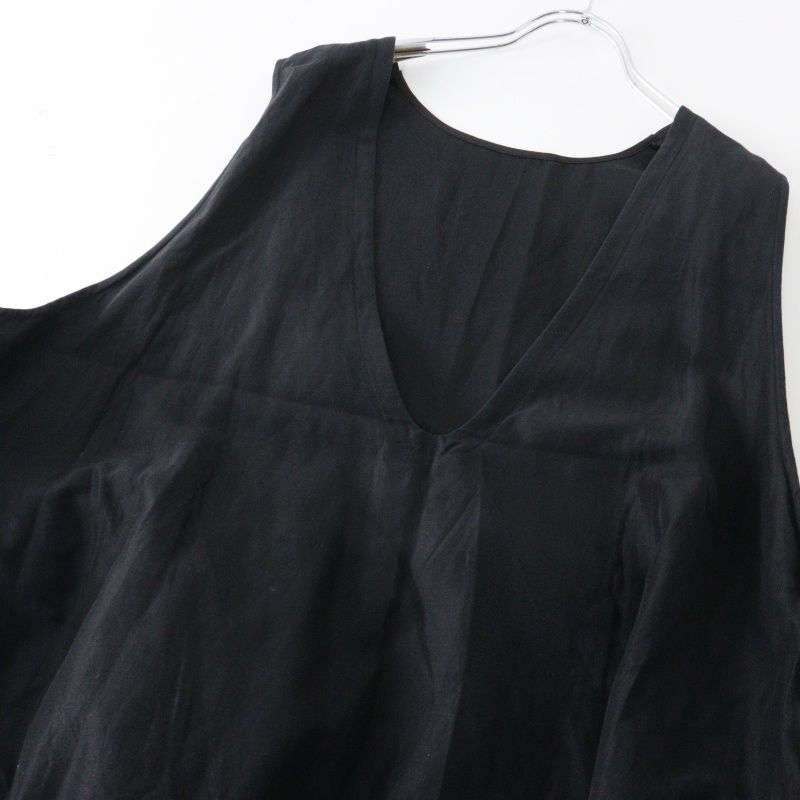 ネストローブ nest Robe コットンラミーバックサテン2wayワンピース F