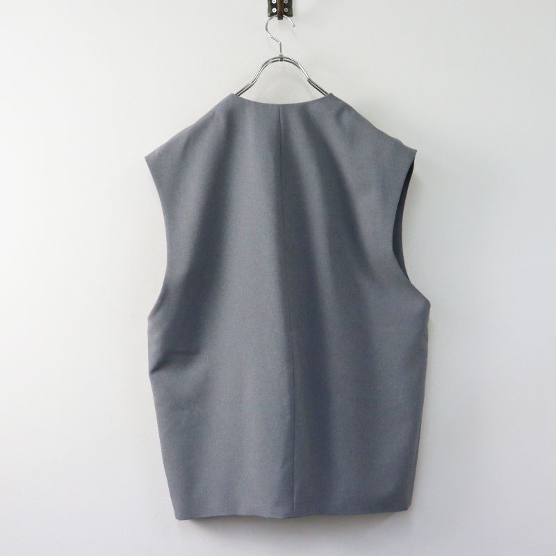 美品 シンゾーン THE SHINZONE BIG VEST ビッグベスト F0‖グレー ジレ