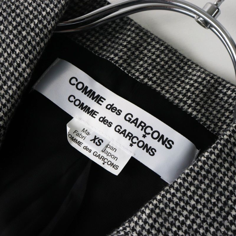 美品 コムコム コムデギャルソン COMME des GARCONS 千鳥格子 ウール