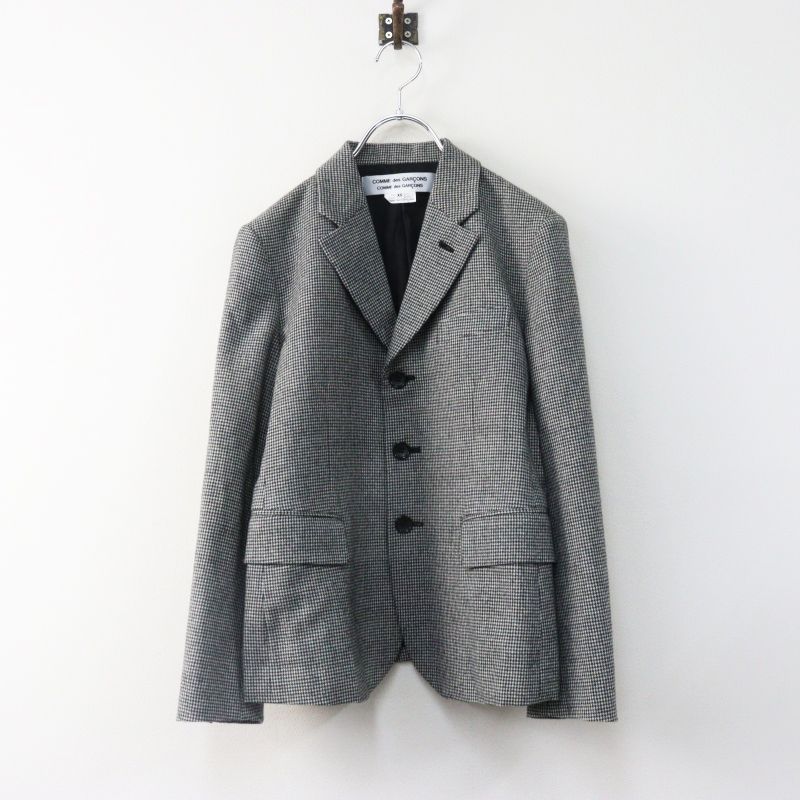 美品 コムコム コムデギャルソン COMME des GARCONS 千鳥格子 ウール