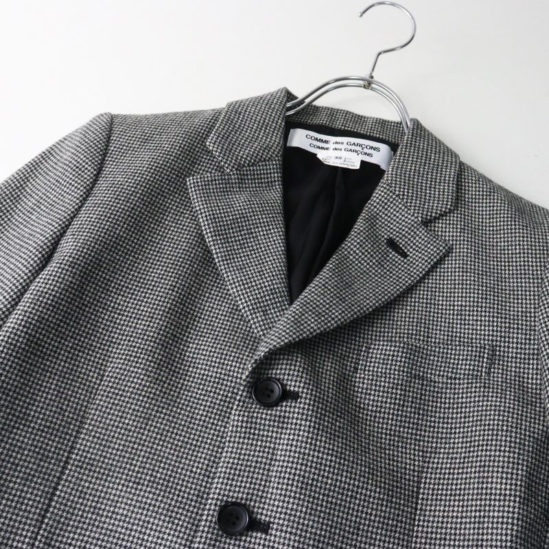 美品 コムコム コムデギャルソン COMME des GARCONS 千鳥格子 ウール