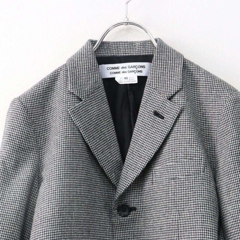 美品 コムコム コムデギャルソン COMME des GARCONS 千鳥格子 ウール