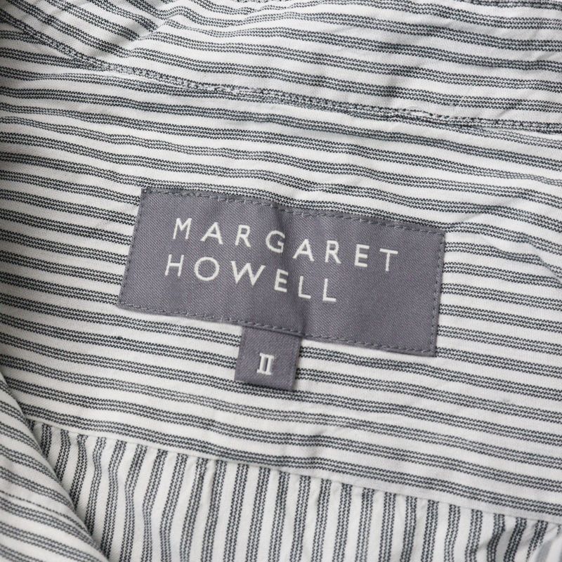 2024SS マーガレットハウエル MARGARET HOWELL SILK COTTON STRIPE
