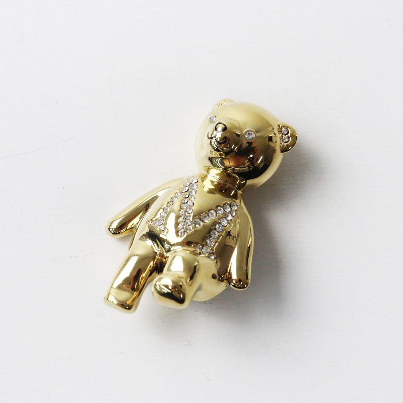 美品♡正規品MaxMara SHINYメタルテディブローチ  flake 美品 2024AW マックスマーラ MaxMara SHINYメタルテディブローチ